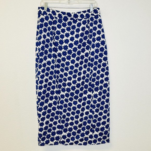 Diane Von Furstenberg Calandra Daisy Dots Silk Midi Skirt 12 - Picture 5 of 7